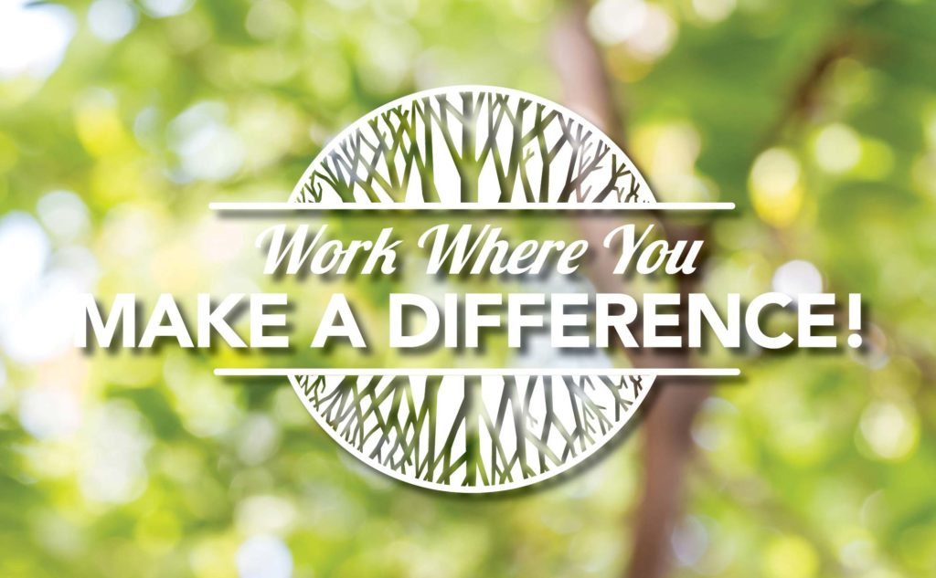 Work where you make a difference
